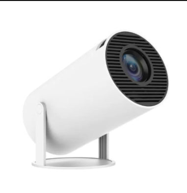 Mini smart projector on its 180-degree stand