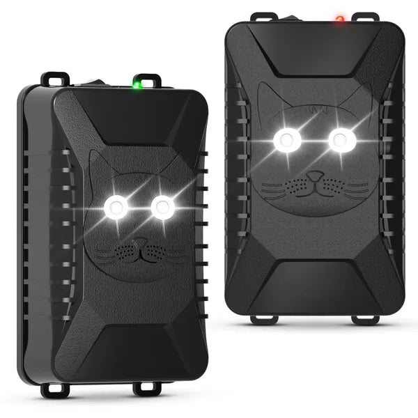 Two under-hood rodent repeller units