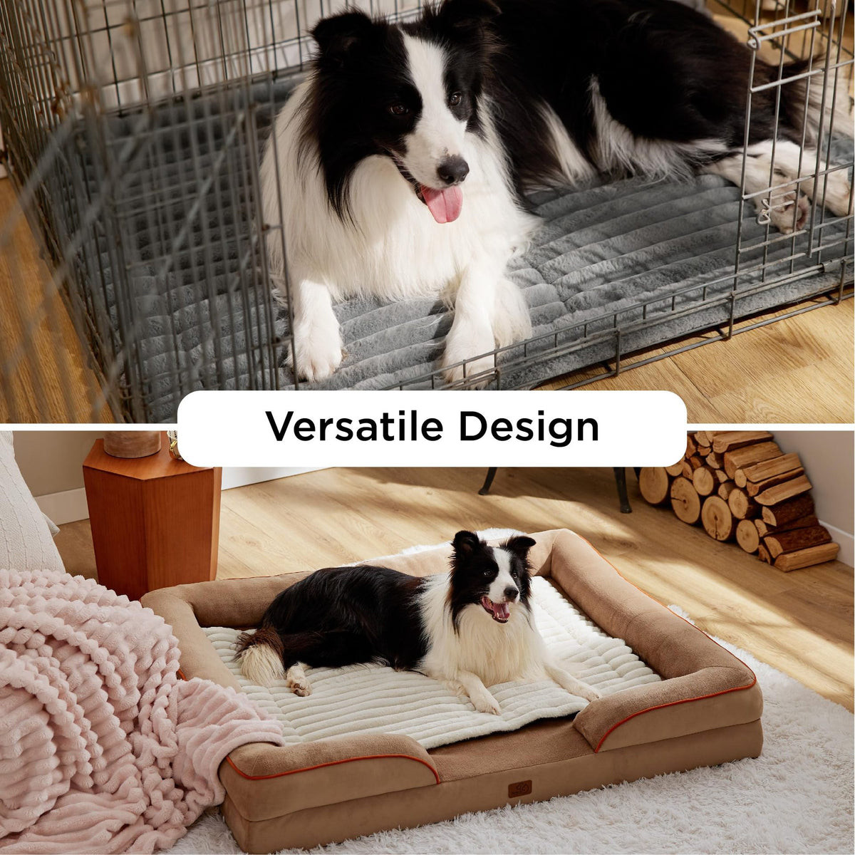 Use it in a crate, on a sofa or in a pet bed