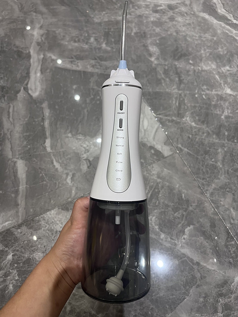 Water flosser in hand